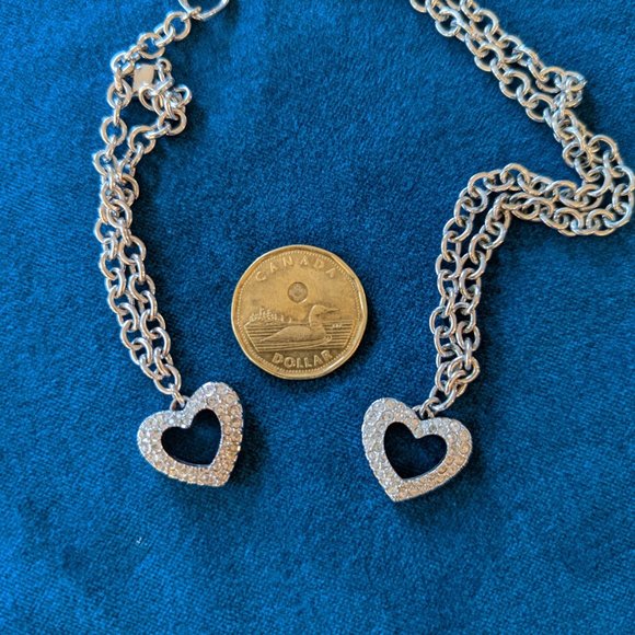 EUC Swarovski Open Heart Bracelet & Necklace - Picture 4 of 4